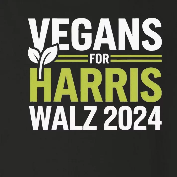 Vegans For Harris Waltz Walz 2024 Vegan For Kamala 2024 Toddler Long Sleeve Shirt