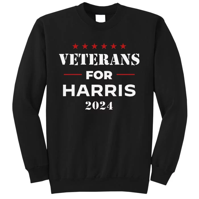 Veterans For Harris 2024 Kamala Harris Veteran Usa Sweatshirt