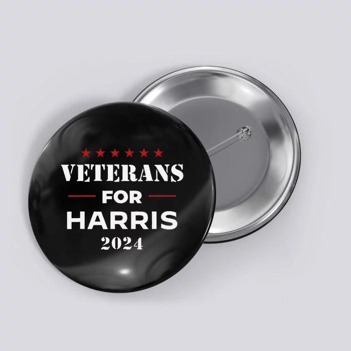 Veterans For Harris 2024 Kamala Harris Veteran Usa Button