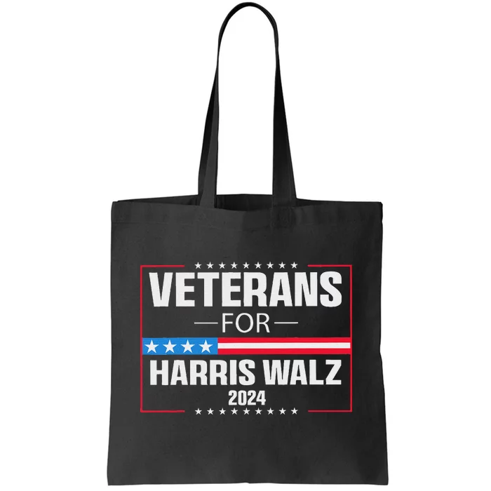 Veterans For Harris Walz 2024 Presidential Campaign Tote Bag