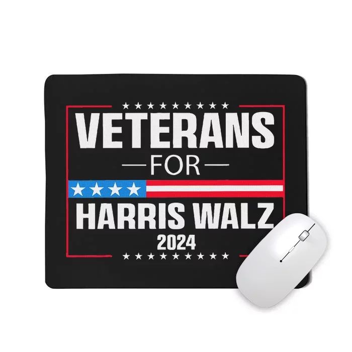 Veterans For Harris Walz 2024 Presidential Campaign Mousepad