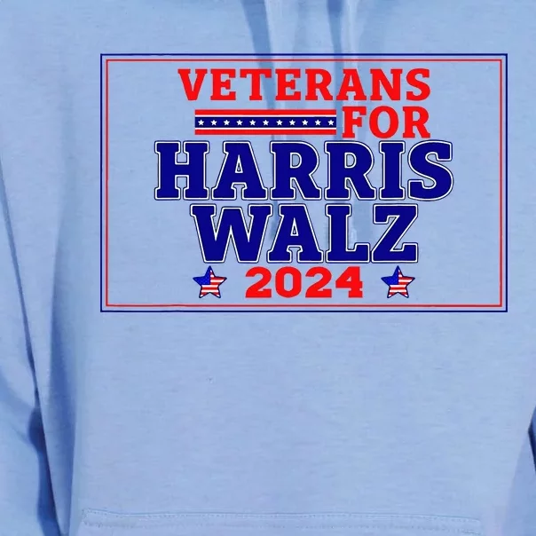 Veterans For Harris Walz 2024 Vote Harris Waltz Election Unisex Surf Hoodie