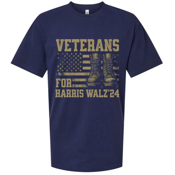 Veterans For Harris Walz Waltz 2024 Presidential Campaign Sueded Cloud Jersey T-Shirt