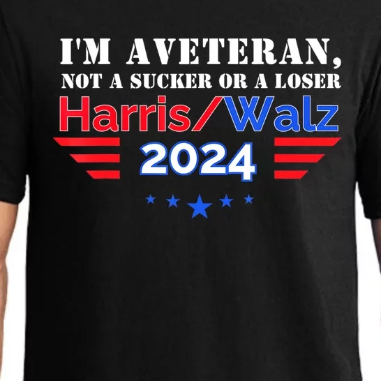 Veteran For Harris Walz For President 2024 Pajama Set