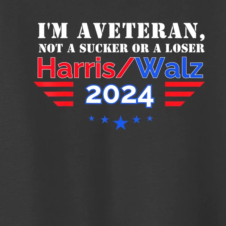 Veteran For Harris Walz For President 2024 Toddler T-Shirt