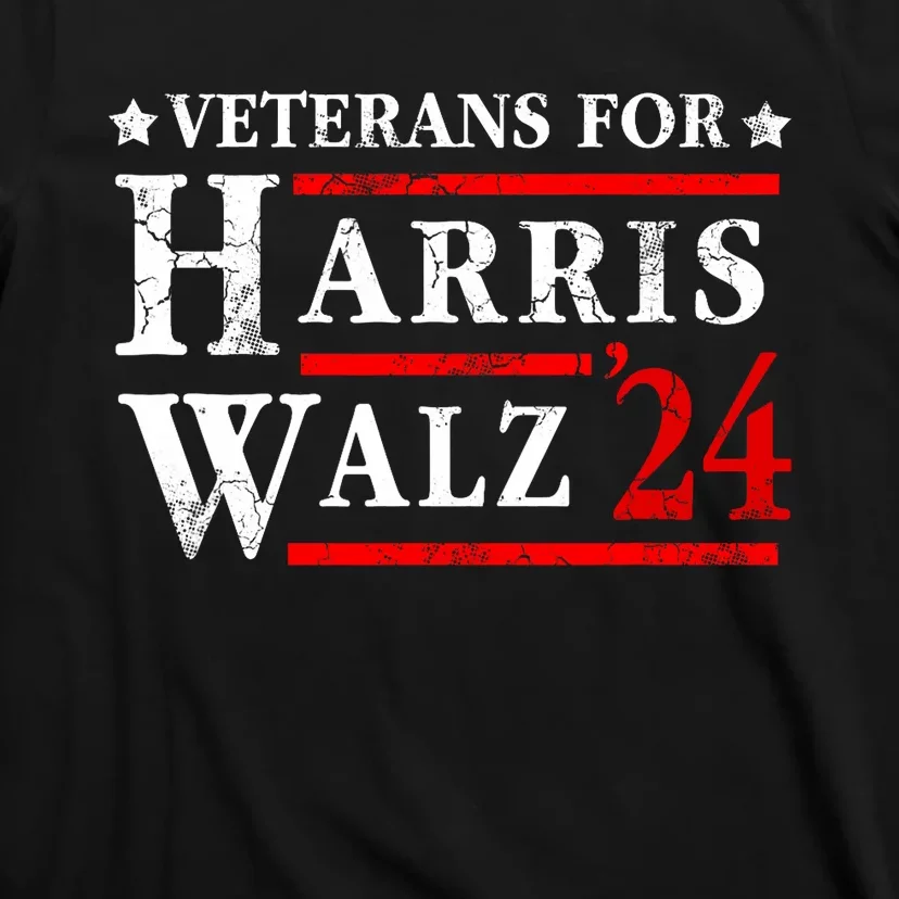 Veterans For Harris Walz 2024 Election T-Shirt