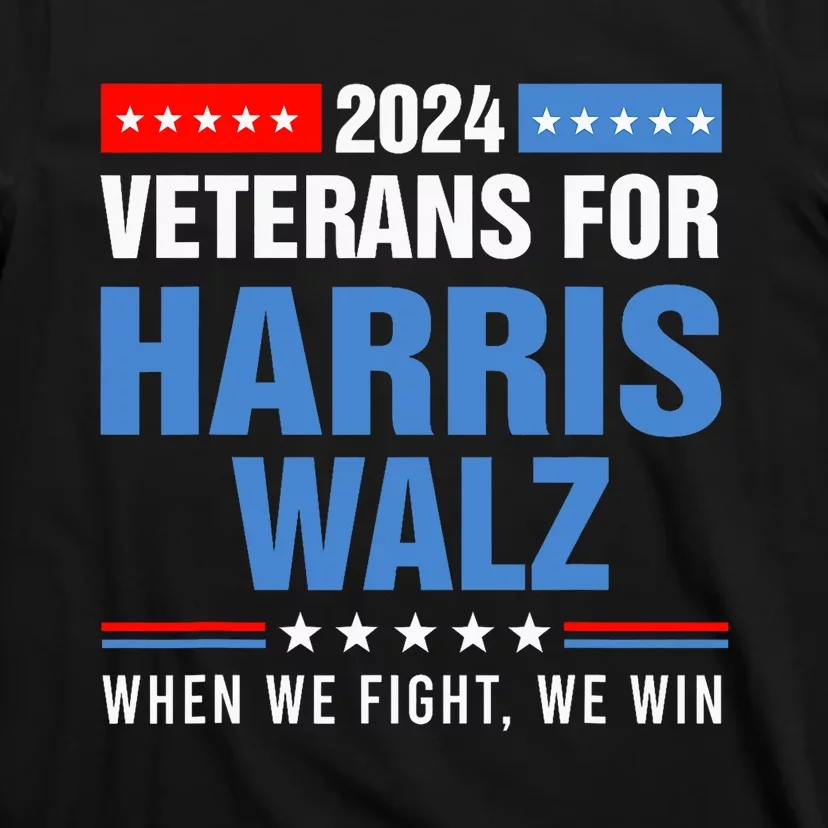 Veterans For Harris Walz 2024 Presidential Campaign T-Shirt