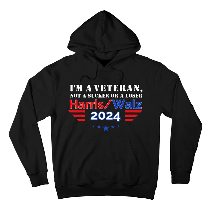 Veteran For Harris Walz For President 2024 Hoodie