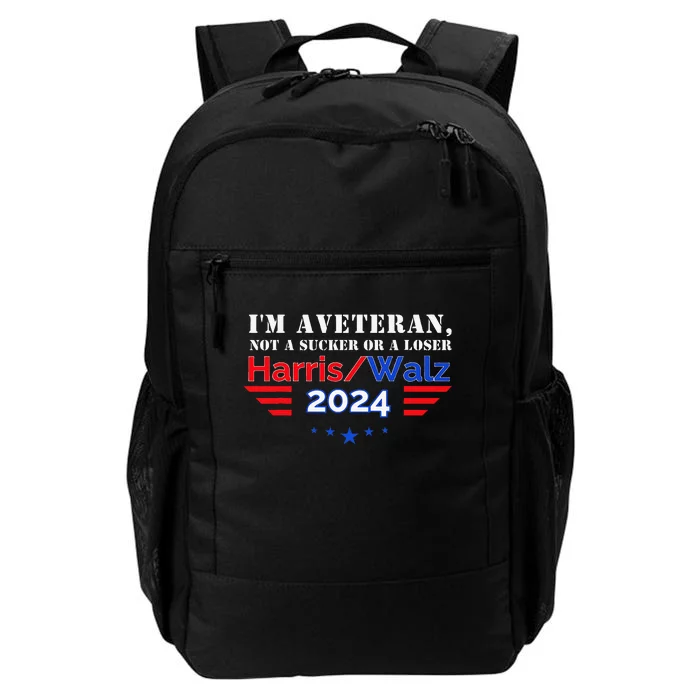 Veteran For Harris Walz For President 2024 Daily Commute Backpack