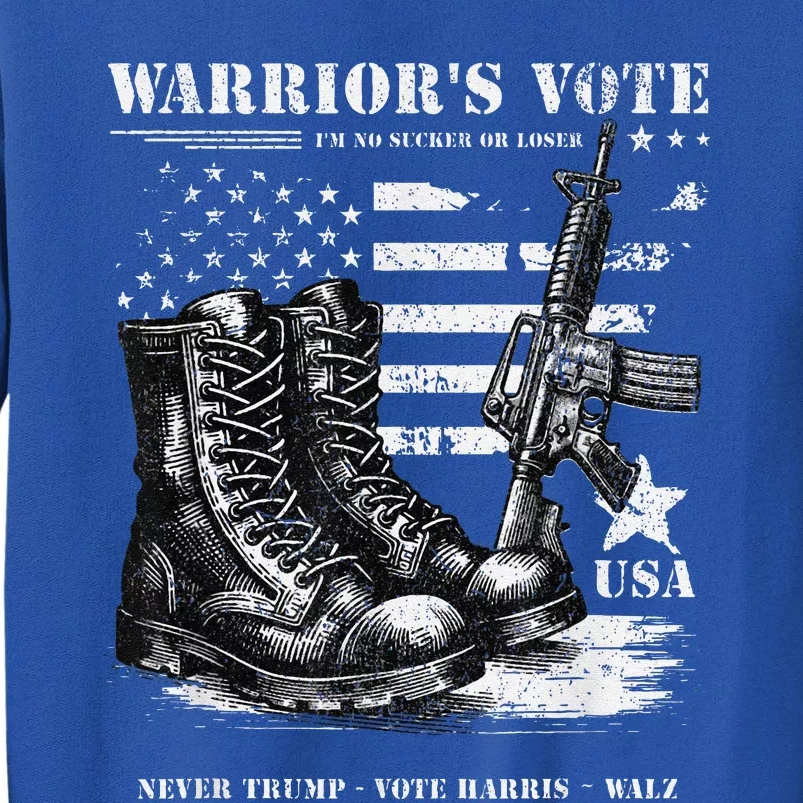 Veterans For Harris Walz 2024 Military Vets Never Trump Tall Sweatshirt