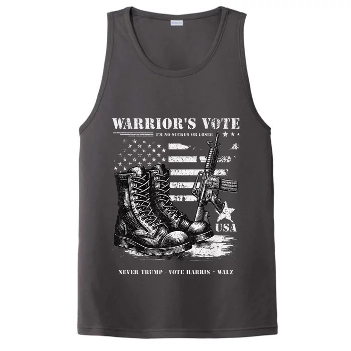 Veterans For Harris Walz 2024 Military Vets Never Trump Performance Tank