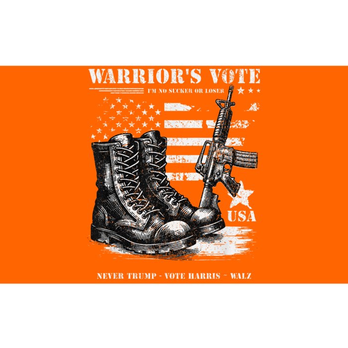 Veterans For Harris Walz 2024 Military Vets Never Trump Bumper Sticker