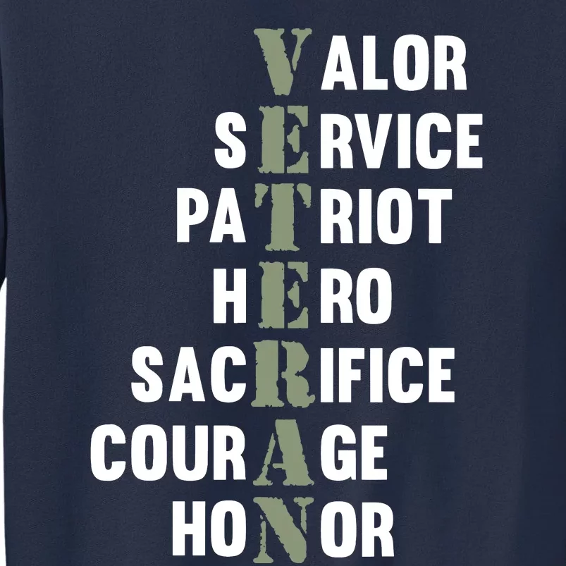 Veteran Facts Happy Veterans Day Support Graphic Sweatshirt