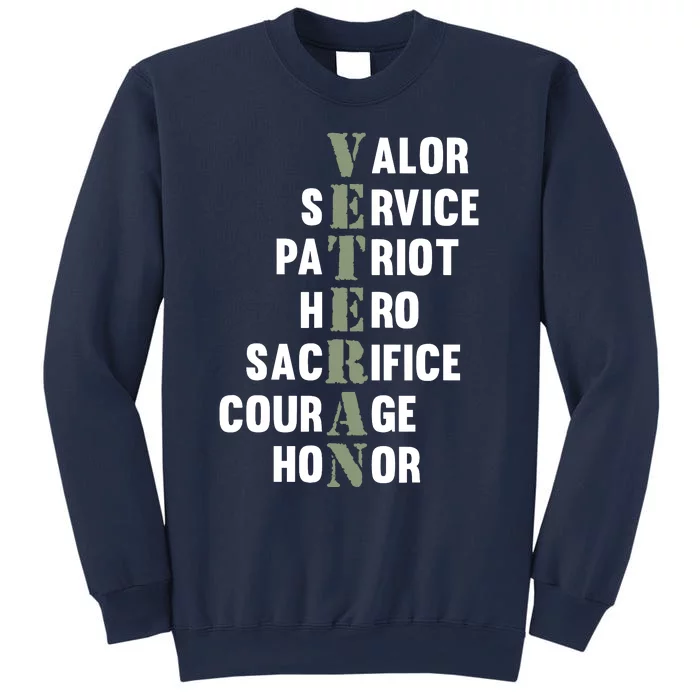 Veteran Facts Happy Veterans Day Support Graphic Sweatshirt