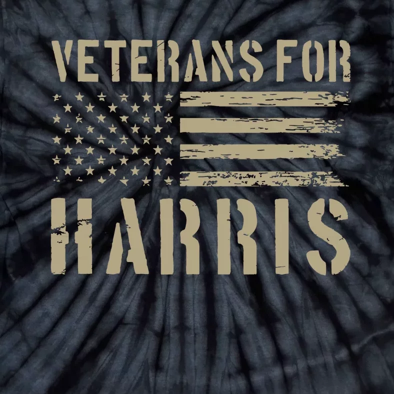 Veterans For Harris 2024 Military Vets Kamala Harris Tie-Dye T-Shirt