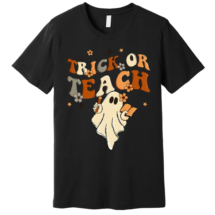 Vintage Funky Halloween Educator Outfit Premium T-Shirt