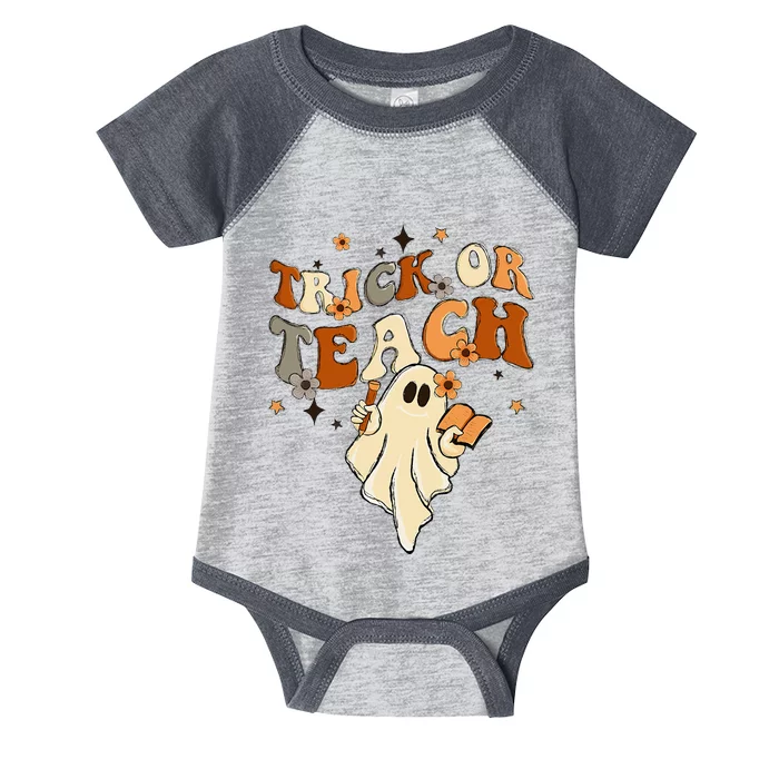 Vintage Funky Halloween Educator Outfit Infant Baby Jersey Bodysuit