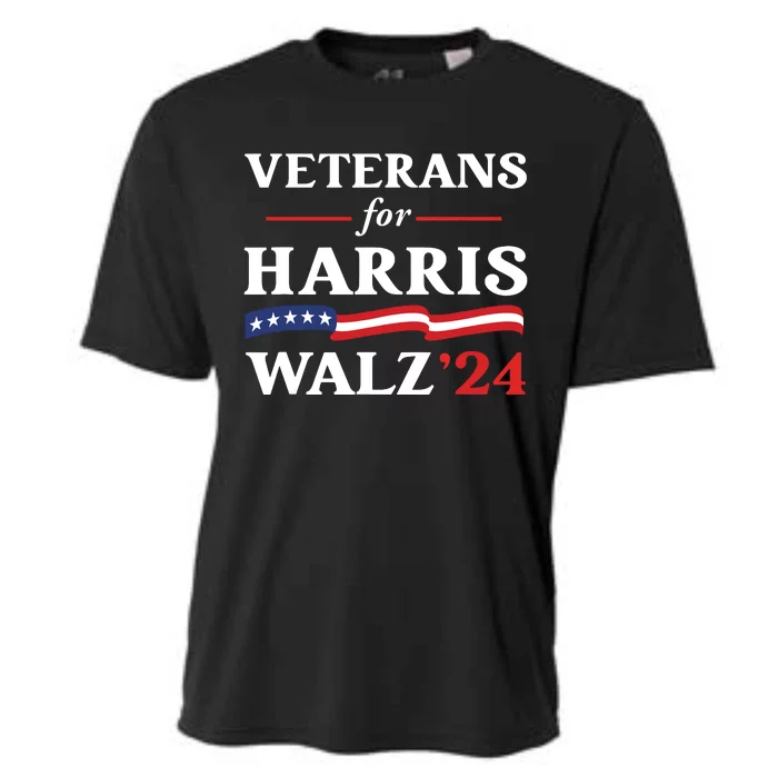 Veterans For Harris Walz 2024 Vote Tim Walz Kamala Harris Cooling Performance Crew T-Shirt