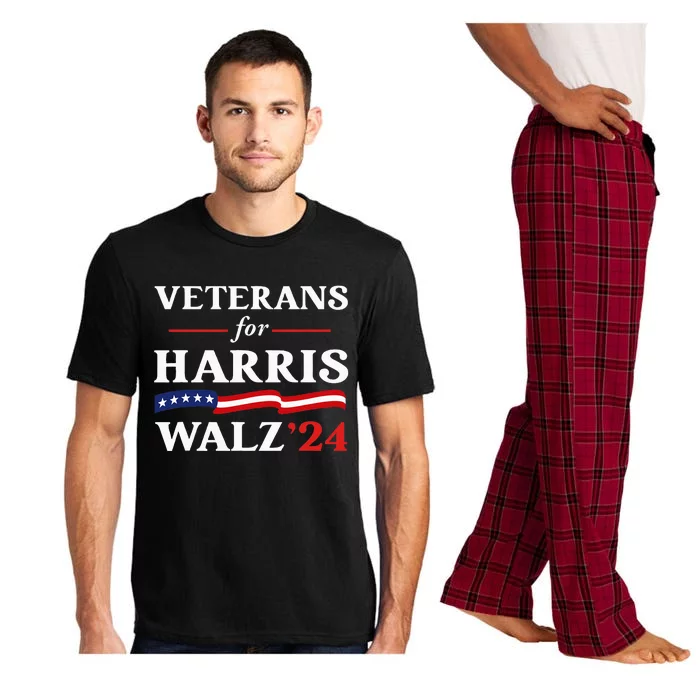 Veterans For Harris Walz 2024 Vote Tim Walz Kamala Harris Pajama Set