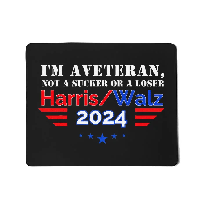 Veteran For Harris Walz For President 2024 Gift Mousepad