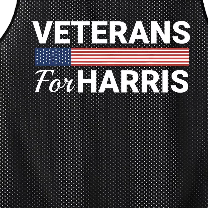 Veterans For Harris 2024 Military Vets Kamala Harris Mesh Reversible Basketball Jersey Tank