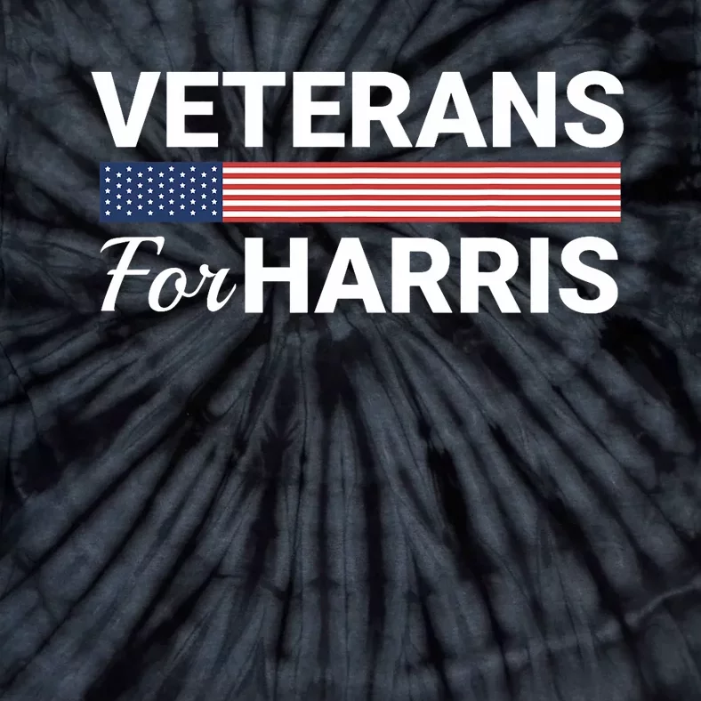 Veterans For Harris 2024 Military Vets Kamala Harris Tie-Dye T-Shirt