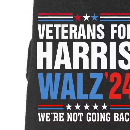 Veterans For Harris Walz 2024 Harris Waltz Doggie 3-End Fleece Hoodie