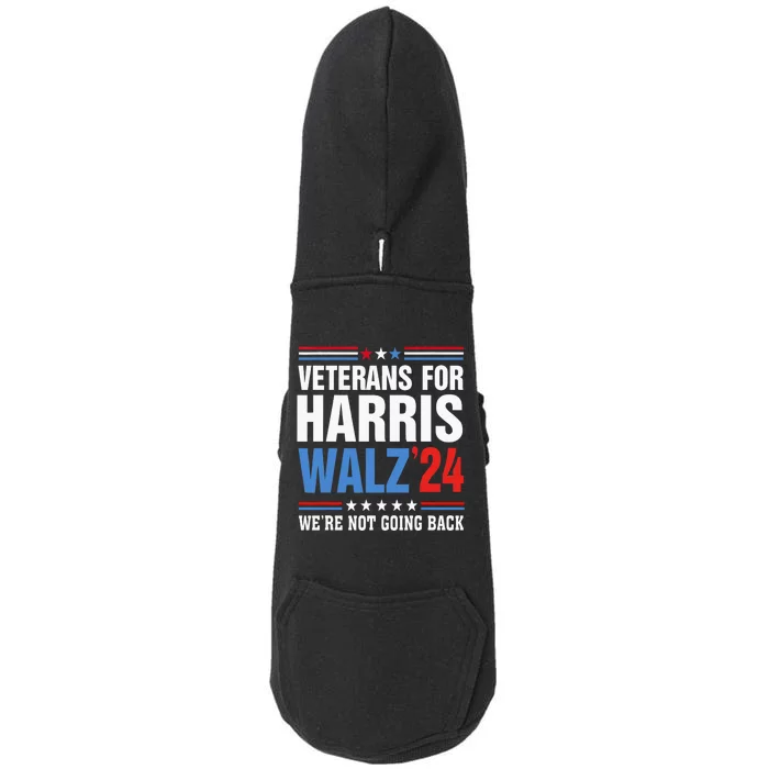 Veterans For Harris Walz 2024 Harris Waltz Doggie 3-End Fleece Hoodie