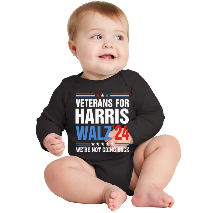 Veterans For Harris Walz 2024 Harris Waltz Baby Long Sleeve Bodysuit