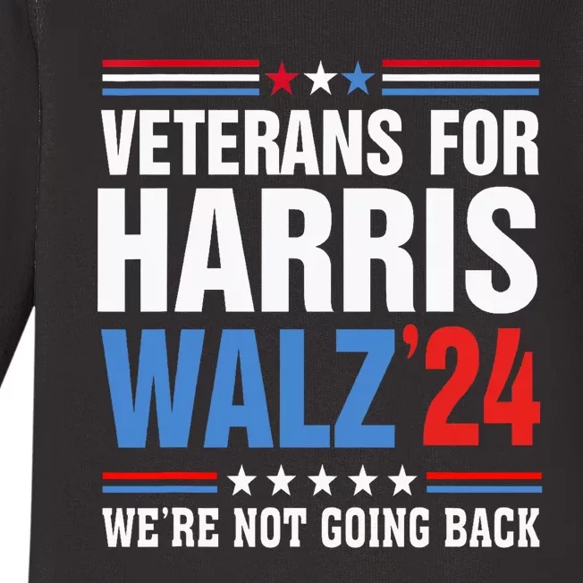 Veterans For Harris Walz 2024 Harris Waltz Baby Long Sleeve Bodysuit