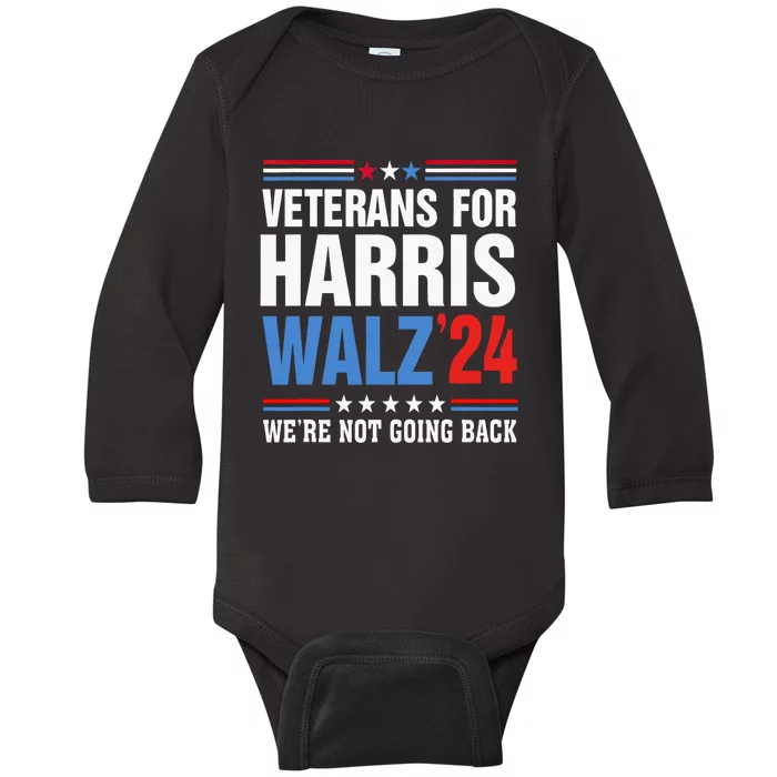 Veterans For Harris Walz 2024 Harris Waltz Baby Long Sleeve Bodysuit