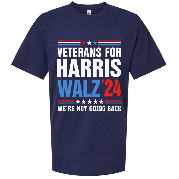 Veterans For Harris Walz 2024 Harris Waltz Sueded Cloud Jersey T-Shirt