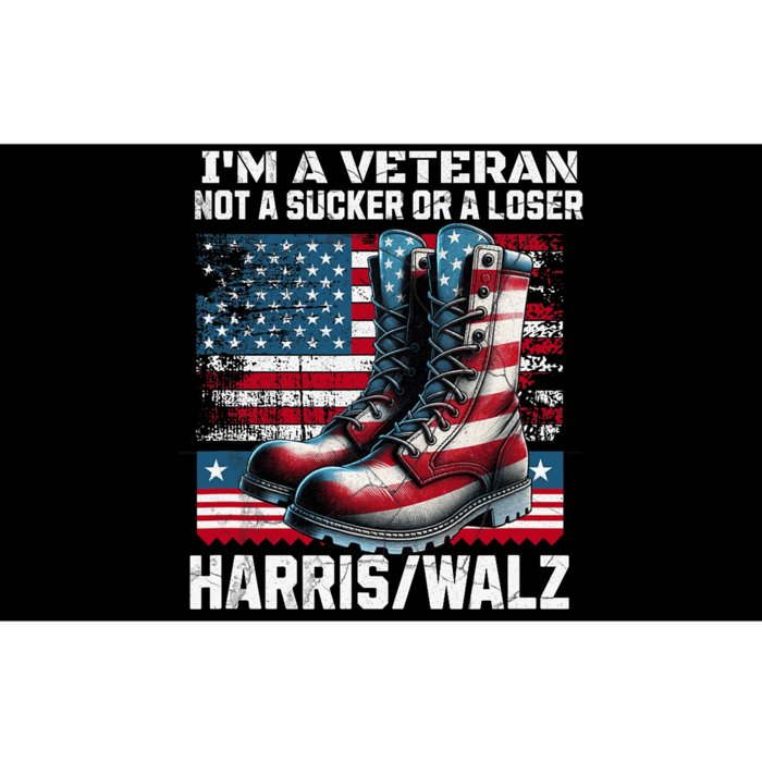 Veteran For Harris Walz For President 2024 Bumper Sticker