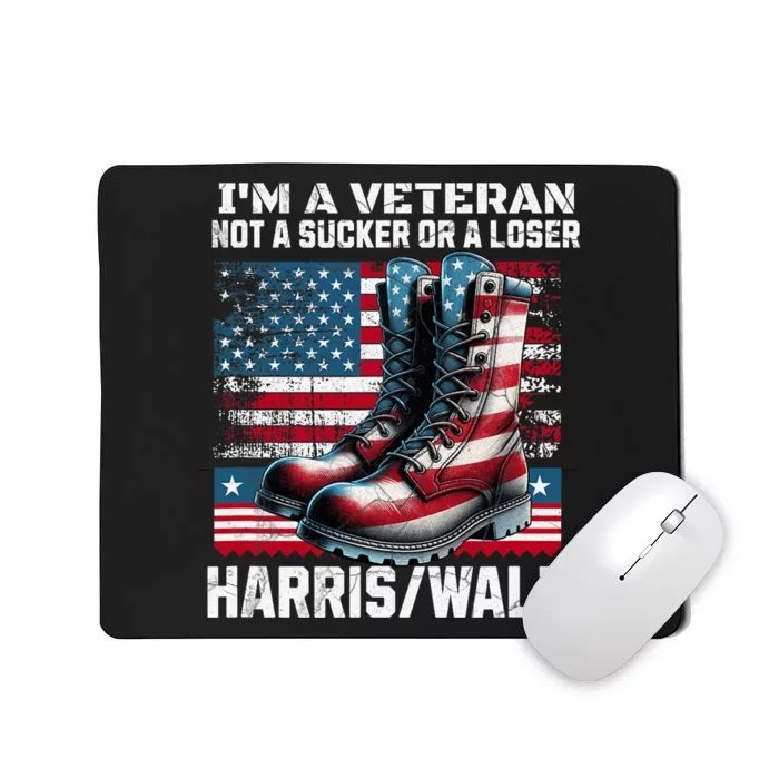 Veteran For Harris Walz For President 2024 Mousepad