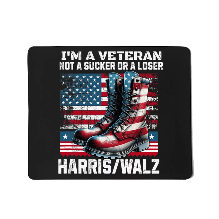 Veteran For Harris Walz For President 2024 Mousepad