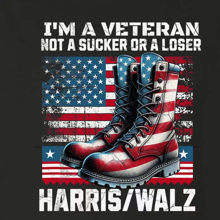 Veteran For Harris Walz For President 2024 Toddler Long Sleeve Shirt