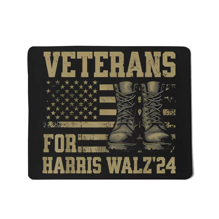 Veterans For Harris Walz Waltz 2024 Presidential Campaign Mousepad