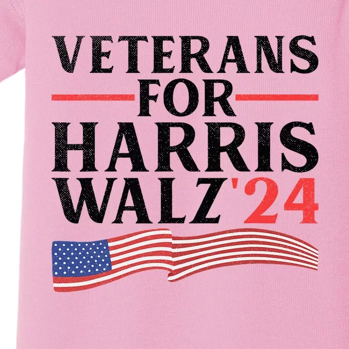 Veterans For Harris Walz 2024 Baby Bodysuit