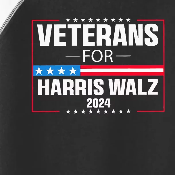 Veterans For Harris Walz 2024 Presidential Campaign Toddler Fine Jersey T-Shirt