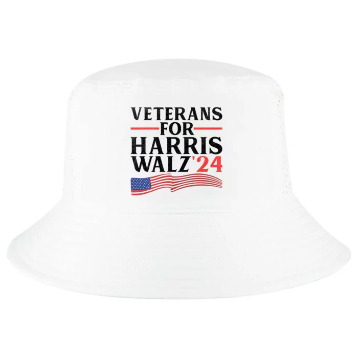 Veterans For Harris Walz 2024 Cool Comfort Performance Bucket Hat