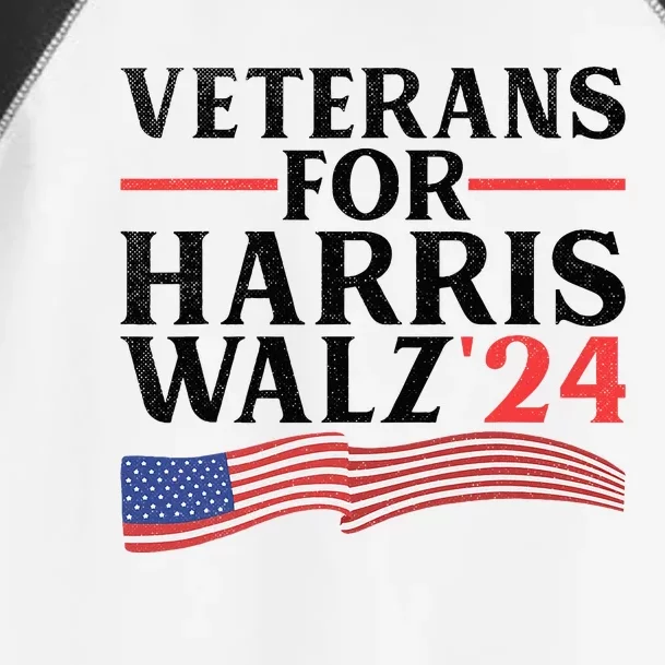 Veterans For Harris Walz 2024 Toddler Fine Jersey T-Shirt