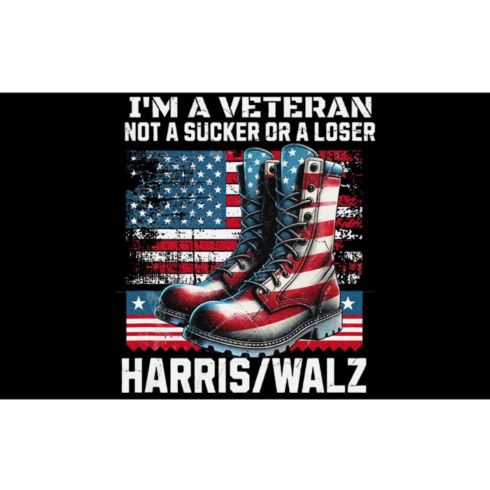 Veteran For Harris Walz For President 2024 Gift Bumper Sticker