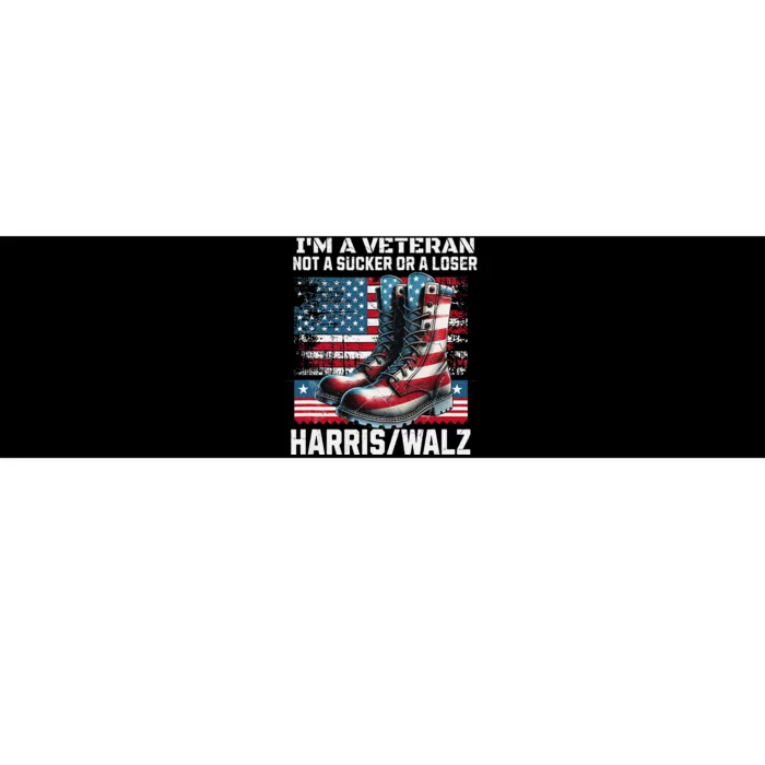 Veteran For Harris Walz For President 2024 Gift Bumper Sticker