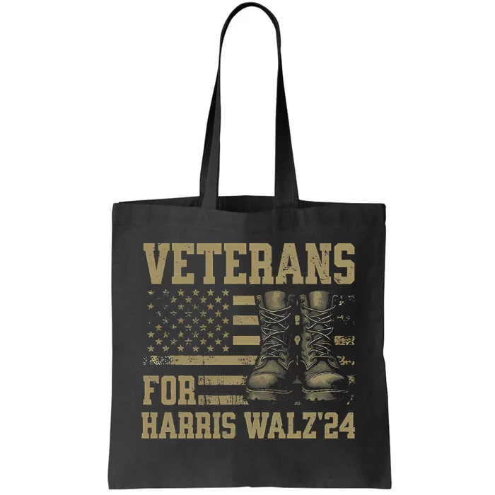 Veterans For Harris Walz Waltz 2024 Presidential Campaign Gift Tote Bag