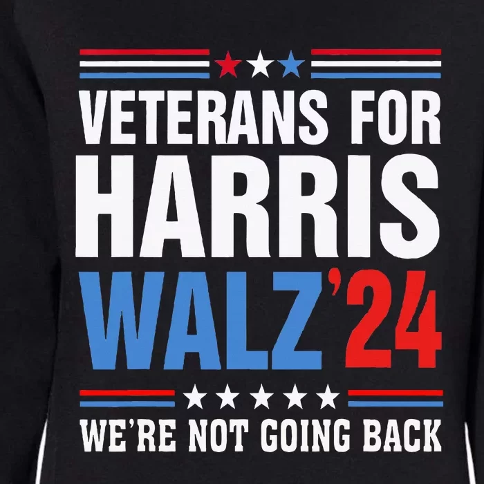 Veterans For Harris Walz 2024 Harris Waltz Womens California Wash Sweatshirt