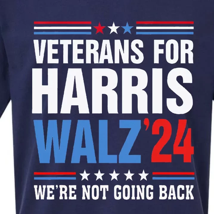 Veterans For Harris Walz 2024 Harris Waltz Sueded Cloud Jersey T-Shirt