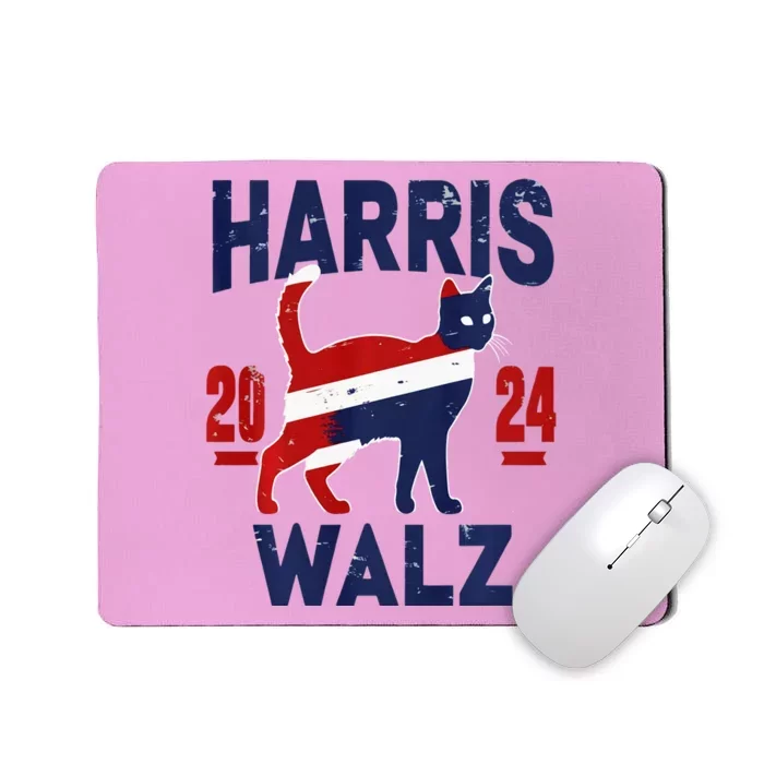 Vote For Harris Walz 2024 Election Kamala Harris Tim Waltz Mousepad