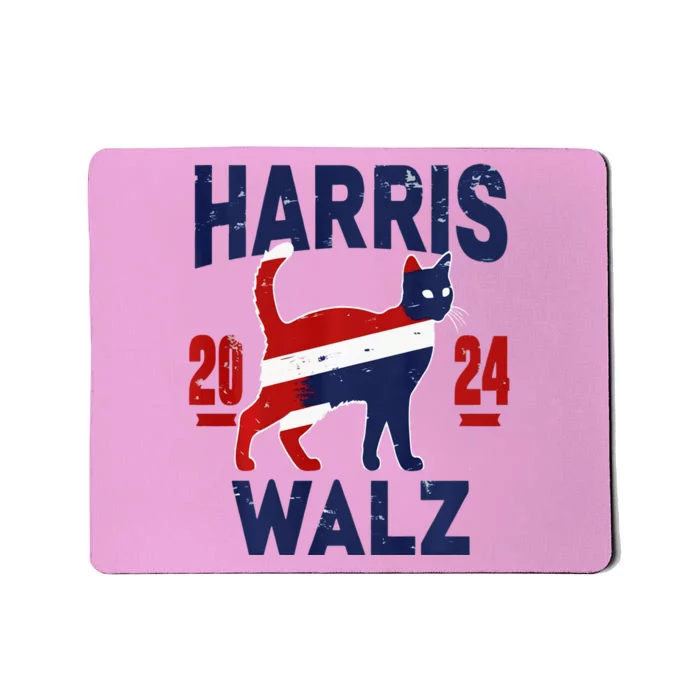 Vote For Harris Walz 2024 Election Kamala Harris Tim Waltz Mousepad