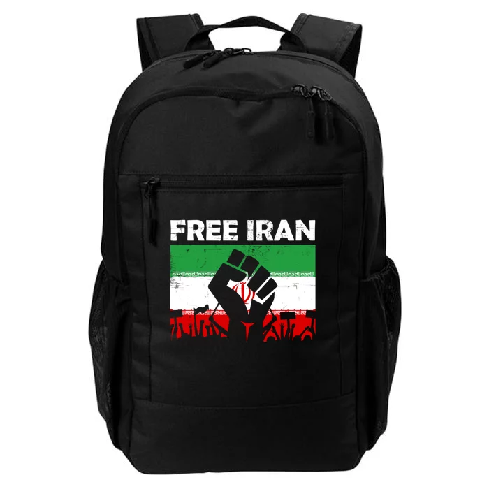 Vintage Free Iran Stand With Women Iranian Flag Raised Hand Daily Commute Backpack