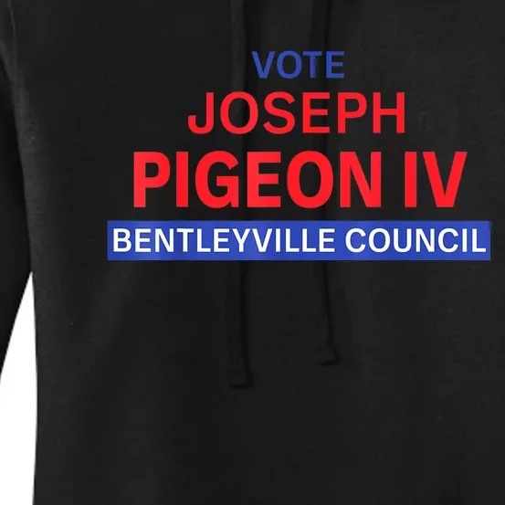 Vote For Joseph Pigeon Iv Women's Pullover Hoodie